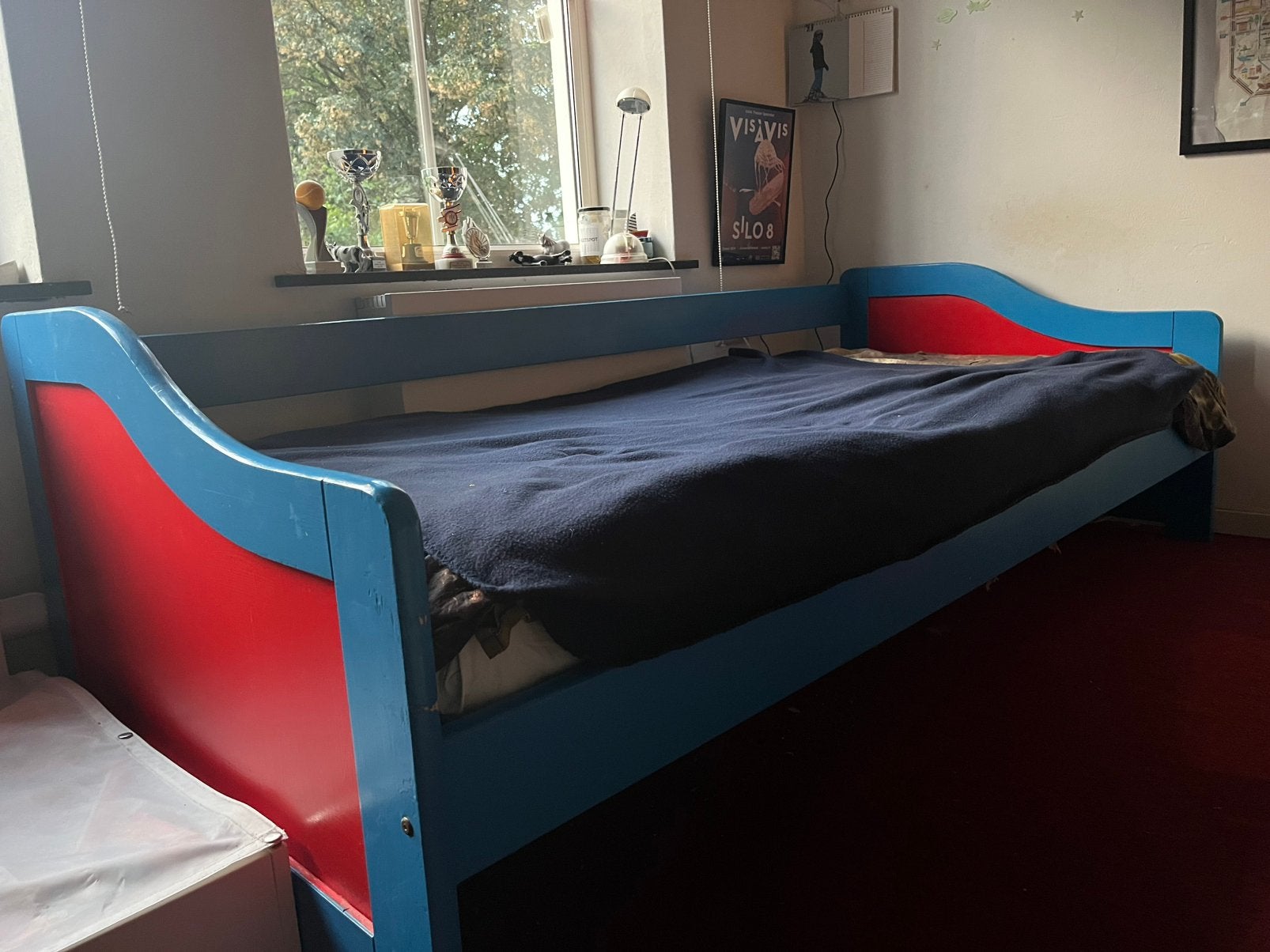 Leuk kinderbed met onderschuif logeerbed, Ophalen, 85 tot 100 cm, Gebruikt, Lattenbodem