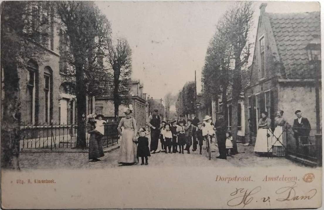 Amstelveen (Noord-Holland) – Dorpstraat (1912), Ophalen of Verzenden, Voor 1920, Gelopen, Noord-Holland