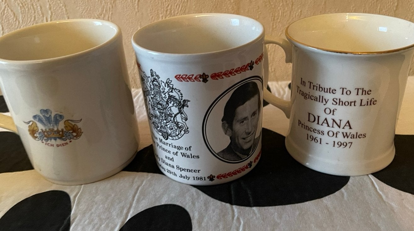 3 bekers Diana, Ophalen of Verzenden, Zo goed als nieuw, Servies