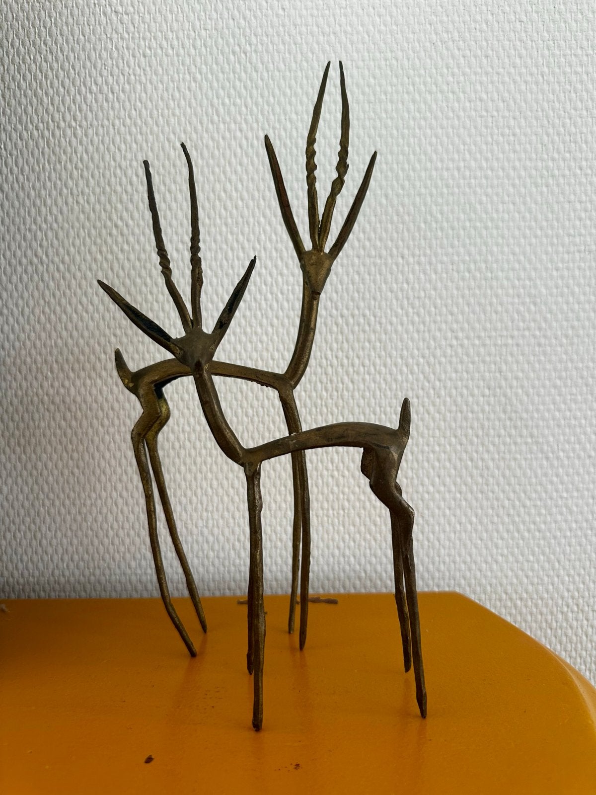 Vintage bronzen messing gazelles - jaren '60 antiek, Ophalen of Verzenden