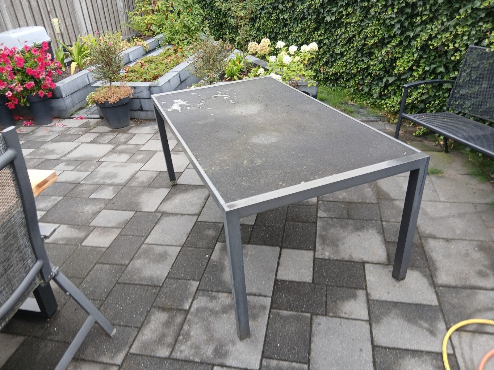 tuintafel, Ophalen, Gebruikt, Rechthoekig, Aluminium