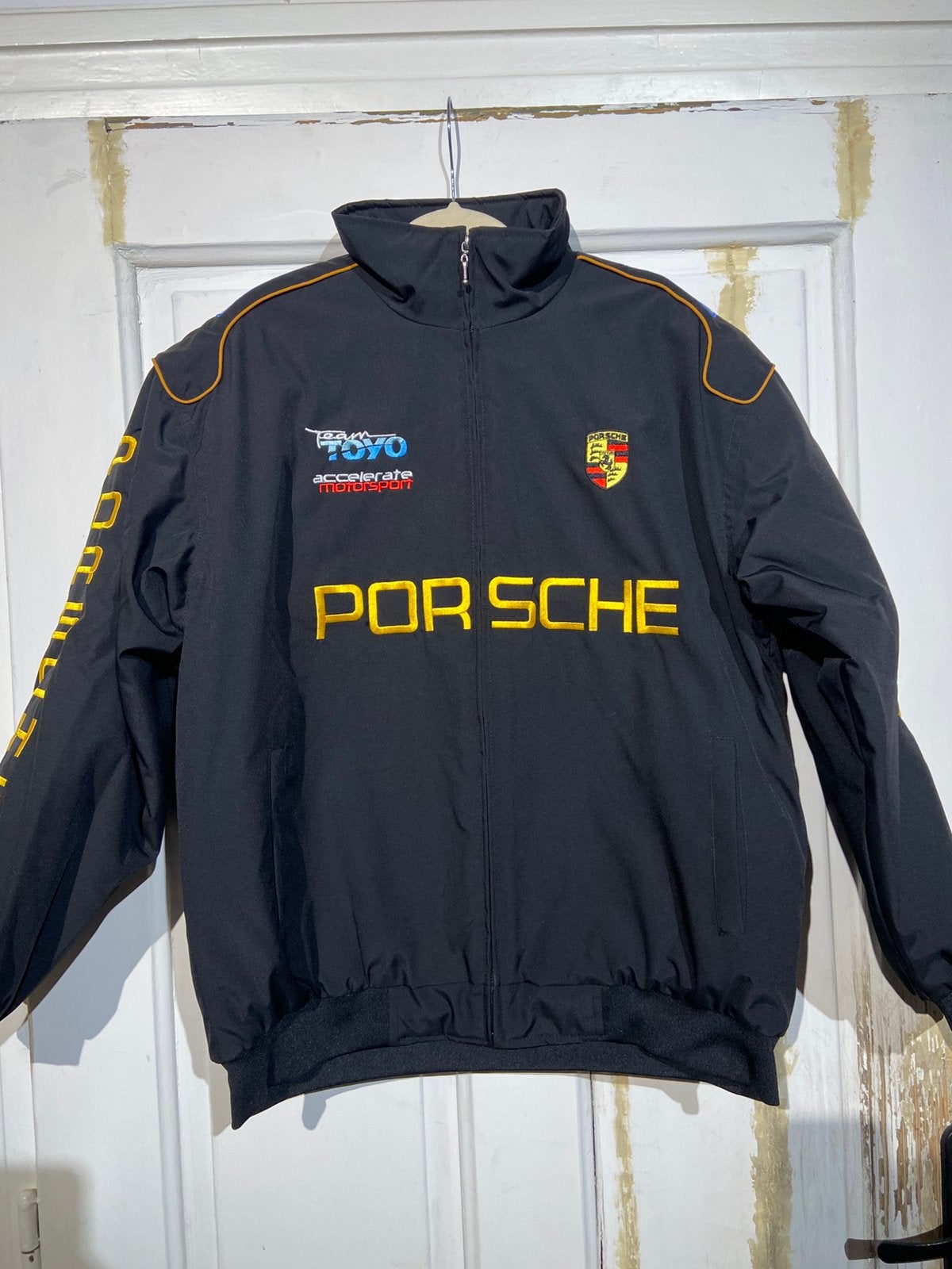 Porsche Racing-jas (maat XXL) Vintage, Ophalen of Verzenden, Zo goed als nieuw, Overige maten, Zwart