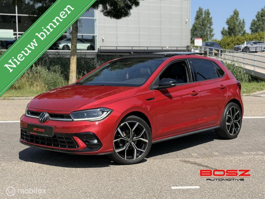 Volkswagen Polo 1.0 TSI DSG 3x R-Line PANO IQ CAMERA KEYLESS, Auto's, 95 pk, Met garantie (alle), Alcantara, Bedrijf