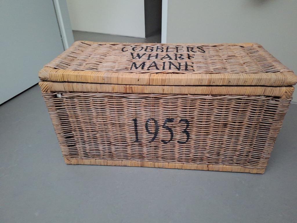 Stevige rotan Mand/kist, Huis en Inrichting, Ophalen, Overige materialen, Minder dan 50 cm, 50 tot 100 cm