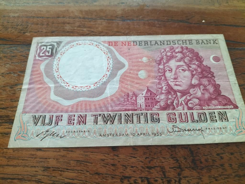Zeldzaam 25 Gulden Biljet - De Nederlandse Bank 1955, Ophalen of Verzenden