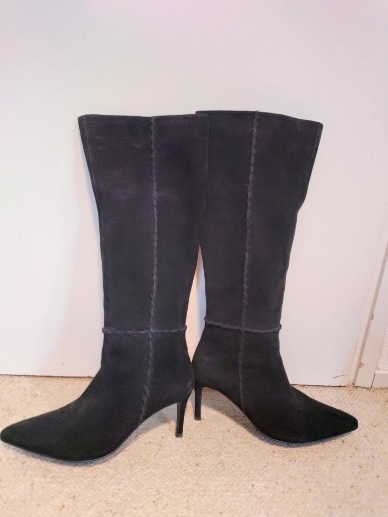 Vivian Ray laarzen (maat 41, zwart suede), Ophalen of Verzenden, Zo goed als nieuw, Zwart, Hoge laarzen
