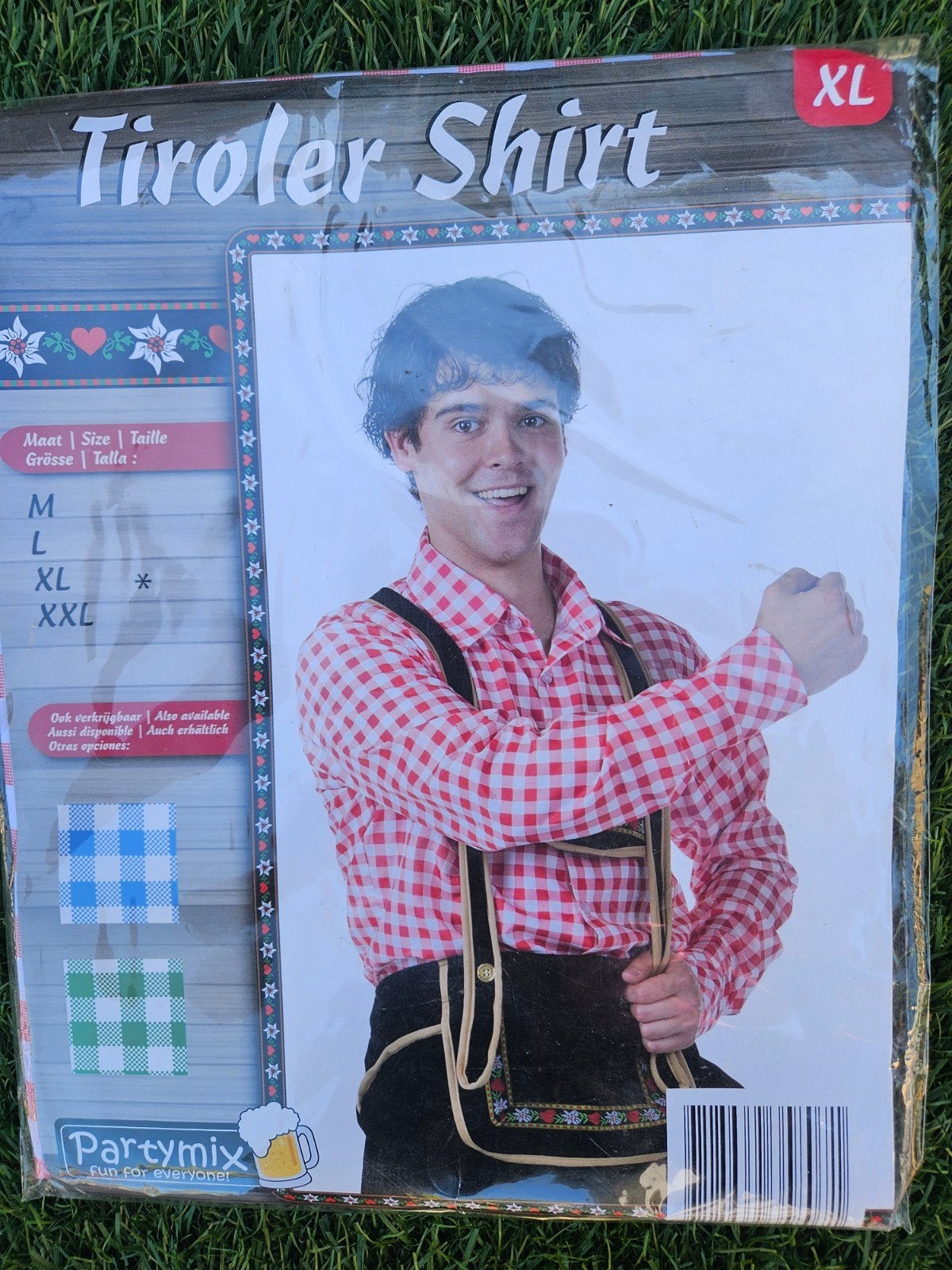 Tiroler blouse - Oktoberfest shirt - Partykleding, Partymix, Ophalen of Verzenden, Overige thema's, Kleding
