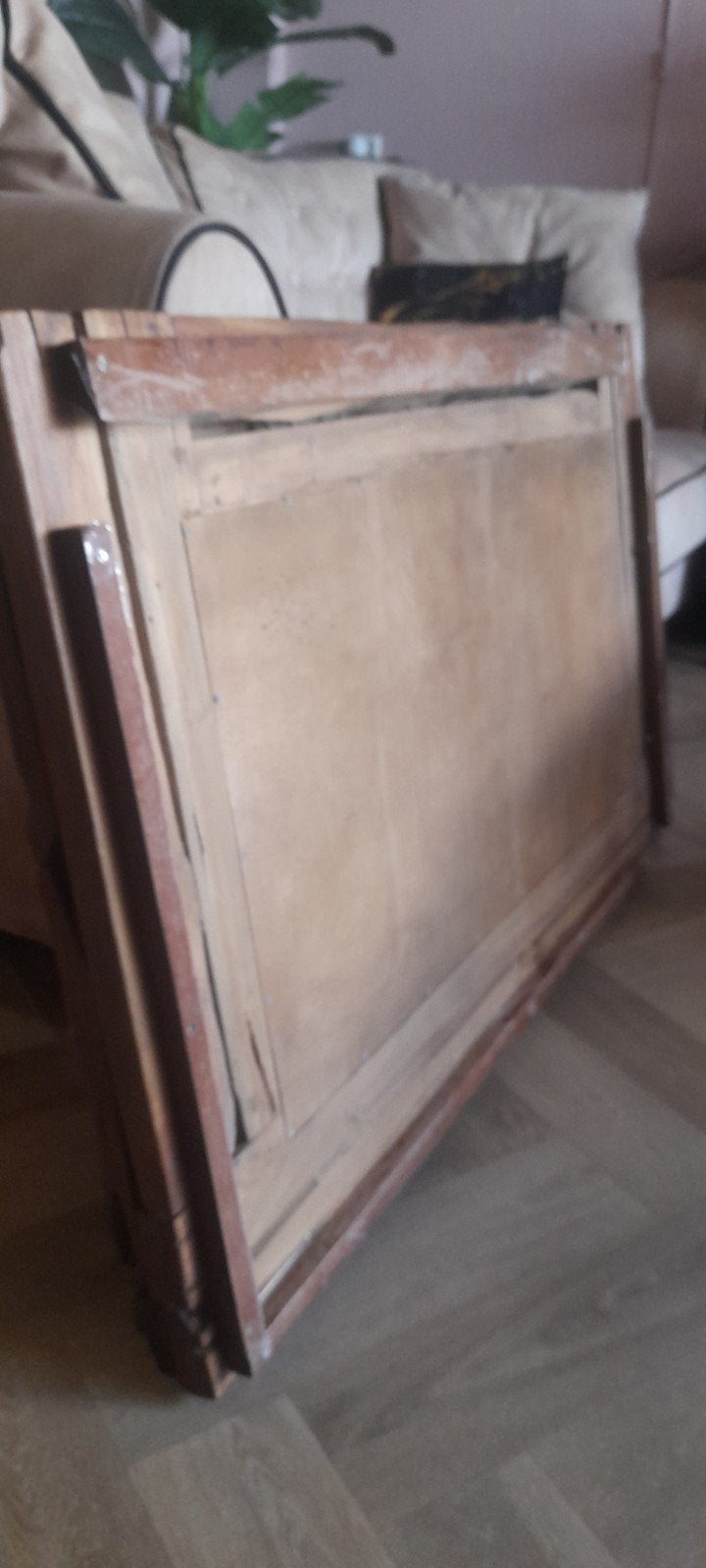 massief teak houten spiegel 150x75 en 110x70, Ophalen, Minder dan 50 cm, Minder dan 100 cm, Rechthoekig