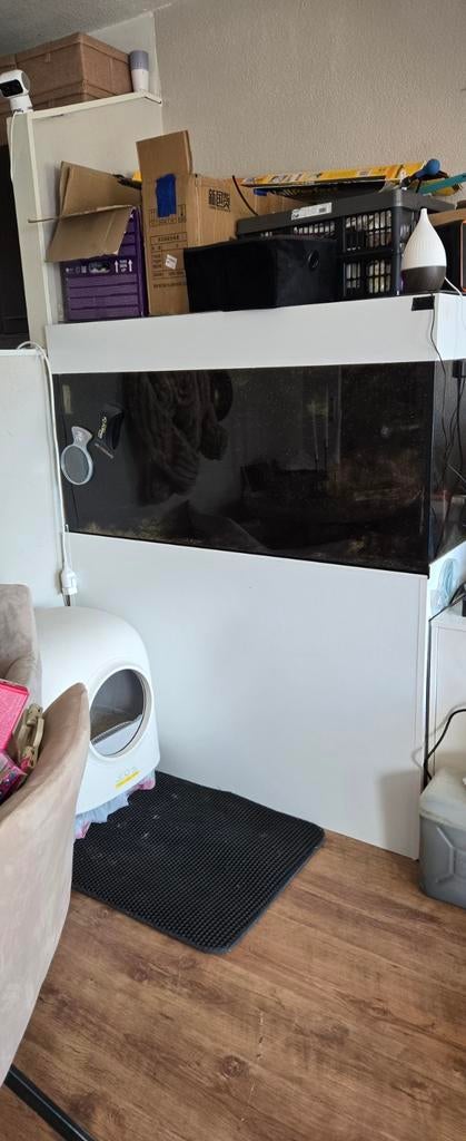 Compleet zeeaquarium met topapparatuur – zeer compleet syste, Dieren en Toebehoren, Vissen | Aquaria en Toebehoren, Ophalen, Gevuld zeewateraquarium