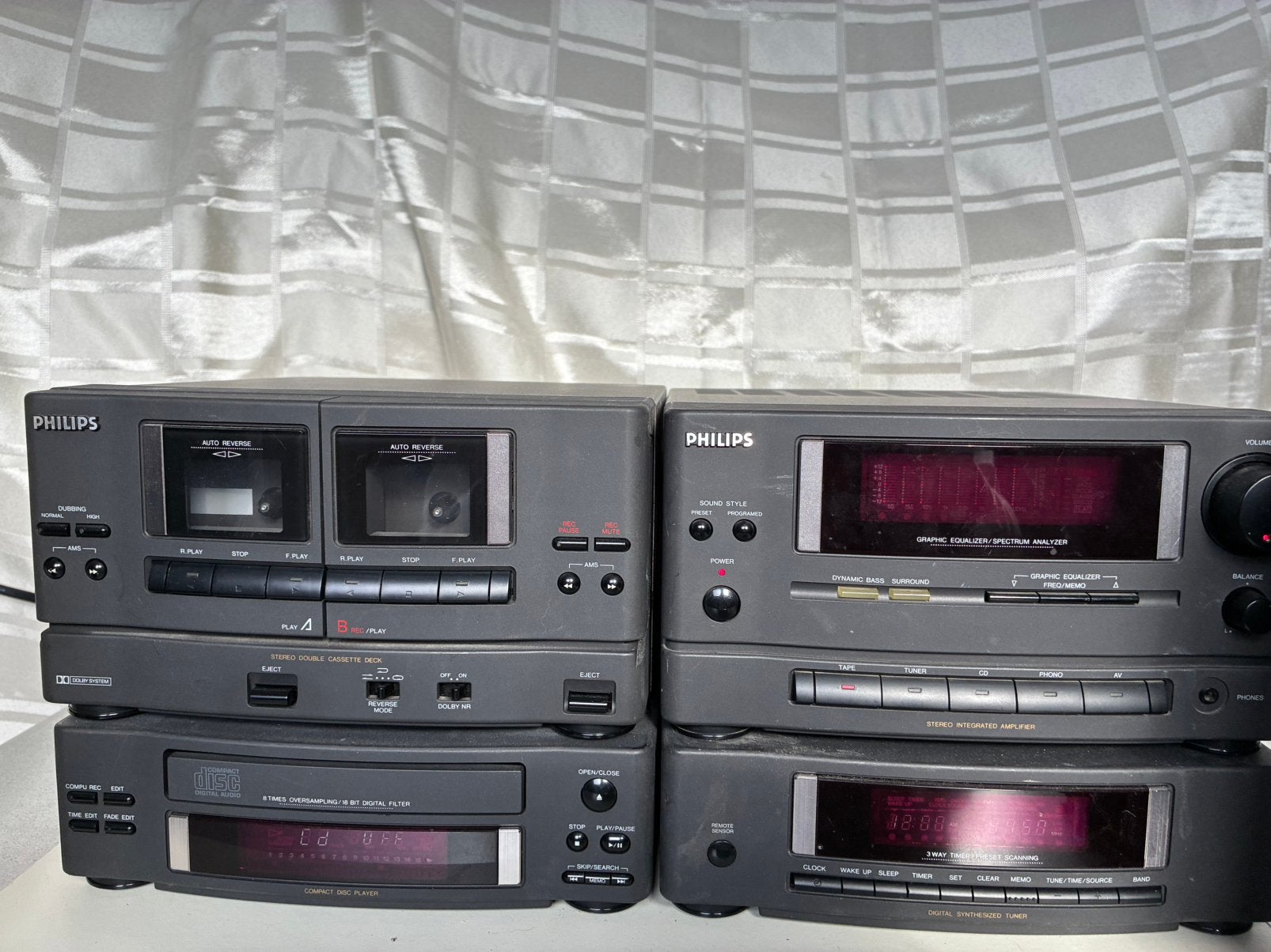 Philips stereoset met speakers, Ophalen, Philips, Gebruikt, Losse componenten