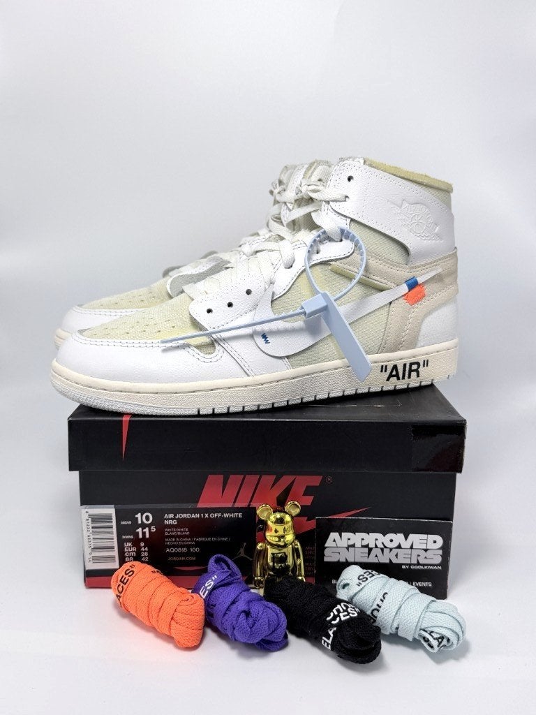 Nike Air Jordan 1 Retro High Off-White Euro US10 44, Kleding | Heren, Schoenen, -, Zwart, -, Ophalen of Verzenden
