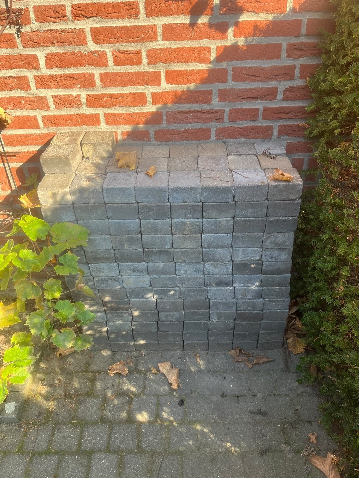GRATIS: 15m² Klinkers 10x10x6cm, Ophalen, Gebruikt, Klinkers, 10 m² of meer