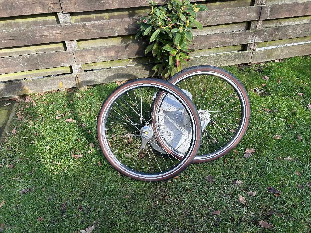 Set Wielen 28 inch achterwiel 3 NEXUS versne. rollerbrake, Fietsen en Brommers, Fietsonderdelen, Wiel, Gebruikt, Shimano Nexus