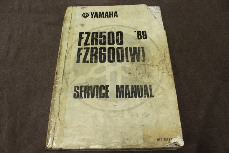 Yamaha FZR500 FZR600 1989 motorcycle service manual, Ophalen of Verzenden, Yamaha