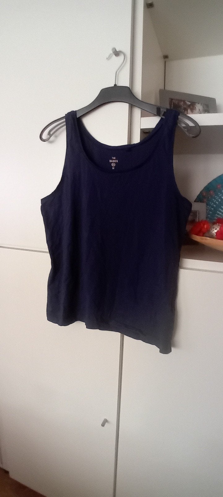 Set van 2 The Basics mouwloze tops (rood & donkerblauw), Maat 38/40 (M), Ophalen of Verzenden, Zonder mouw, The Basics