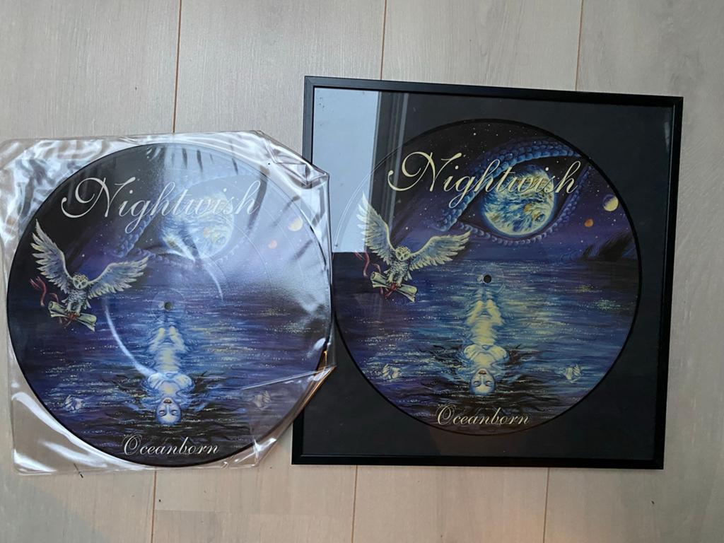 Nightwish - Oceanborn Picture Disc (Nooit Gespeeld)+lijst, Cd's en Dvd's, Ophalen, Overige genres, Zo goed als nieuw, 12 inch