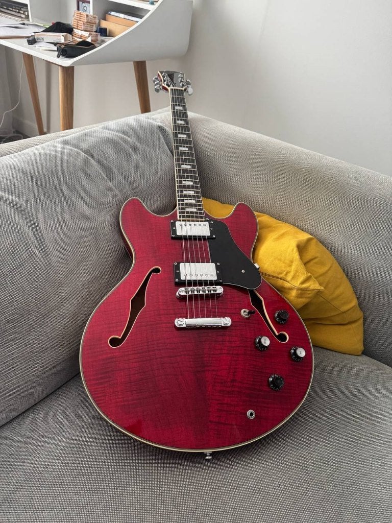 Sire Larry Carlton H7 Semi-Hollow met Lollar Imperials, Ophalen, Zo goed als nieuw, Semi-solid body, Overige merken