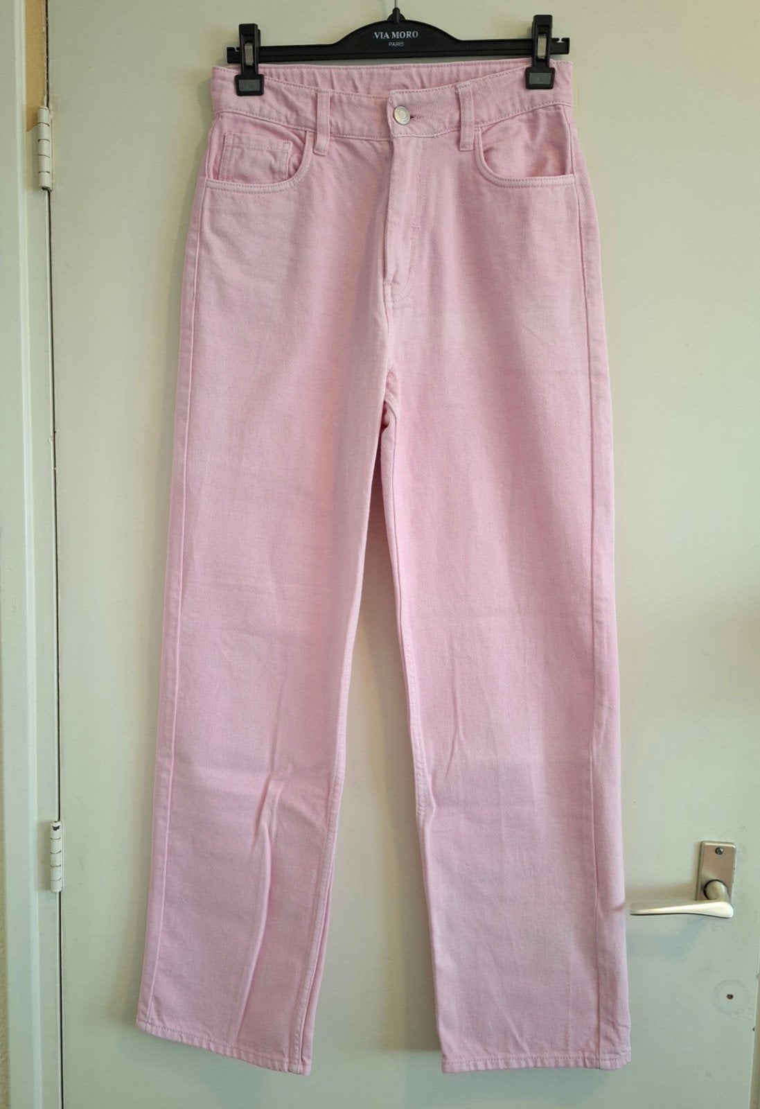 Roze spijkerbroek Camille jbc maat 164/14 jaar, Broek, Meisje, JBC, Ophalen of Verzenden