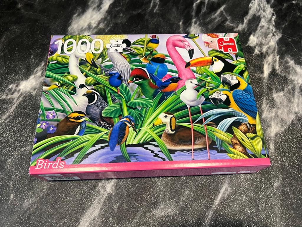 Jumbo puzzel 1000 stukjes Birds, Ophalen of Verzenden, 500 t/m 1500 stukjes, Zo goed als nieuw