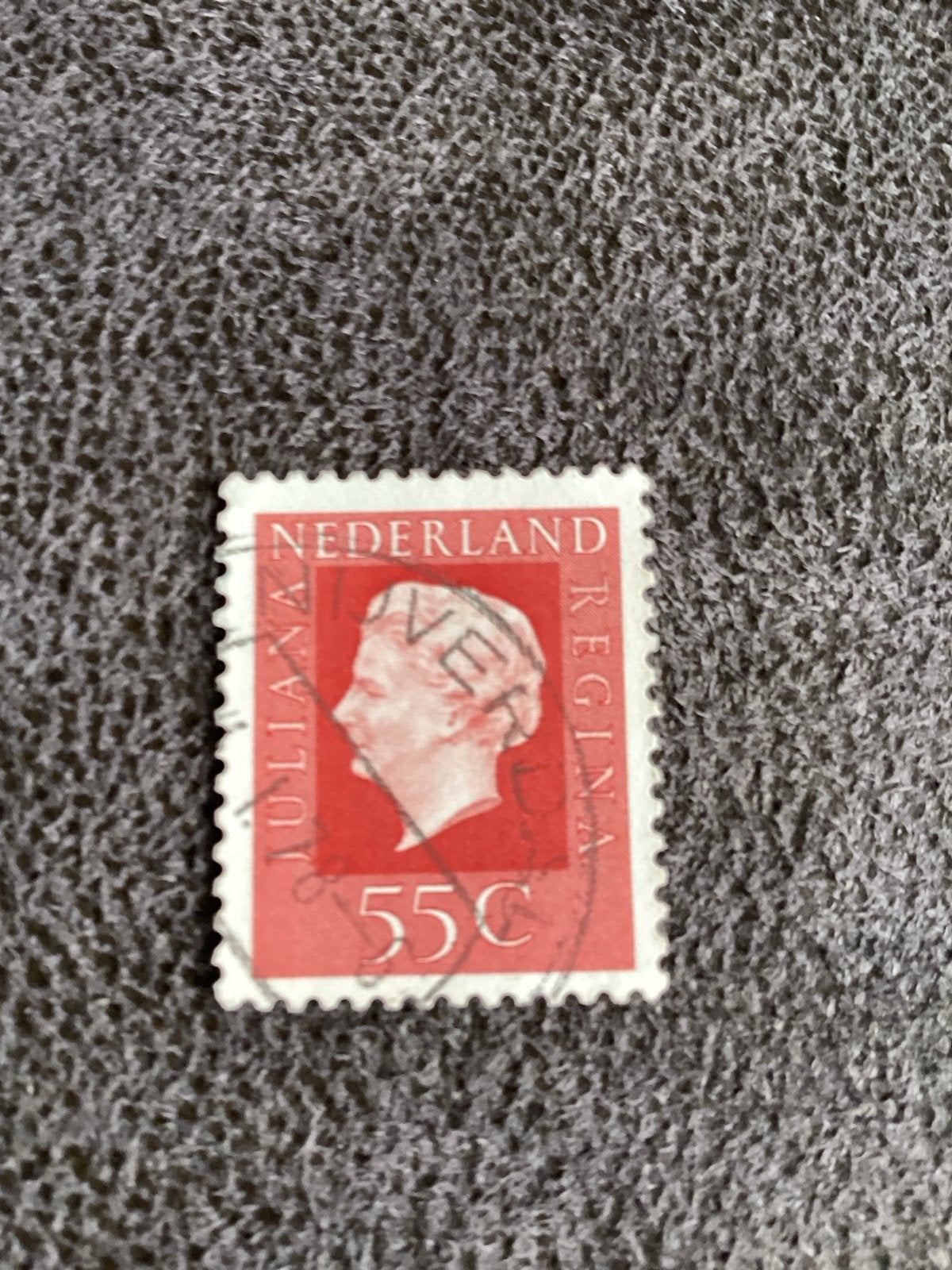 Nederlandse postzegel Juliana Regina 55C Nijverdal, Ophalen of Verzenden, Na 1940, Gestempeld