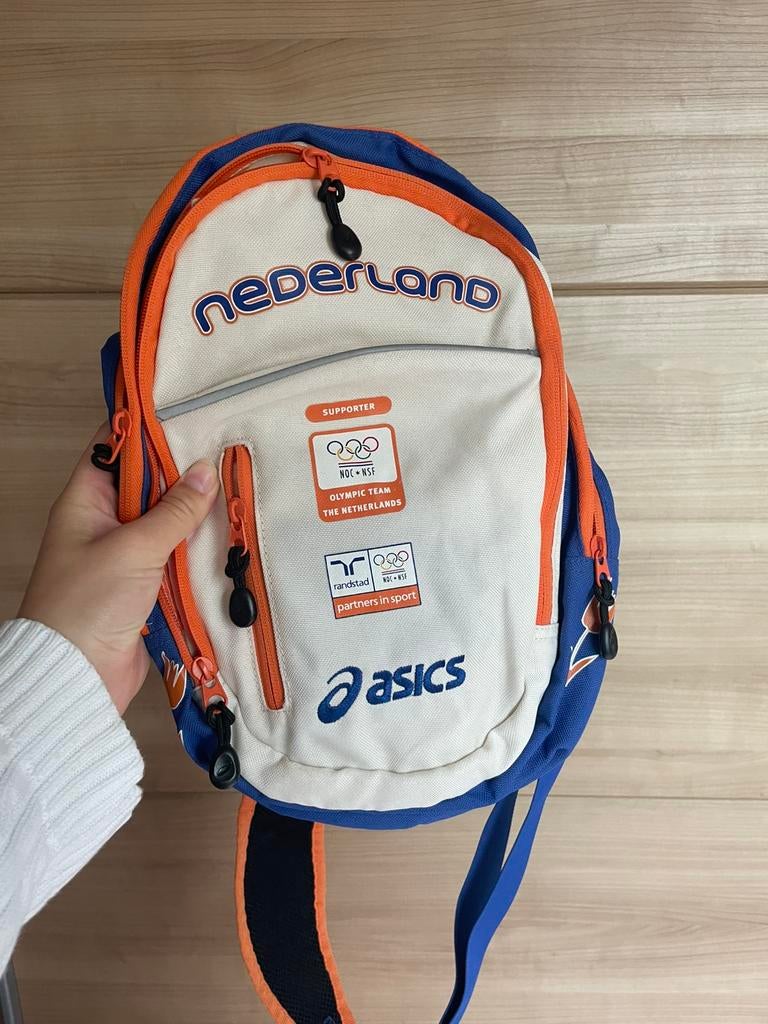 Unieke asics NOC*NSF olympic supporter rugzak, Overige merken, Ophalen of Verzenden, 30 tot 45 cm, Minder dan 25 cm
