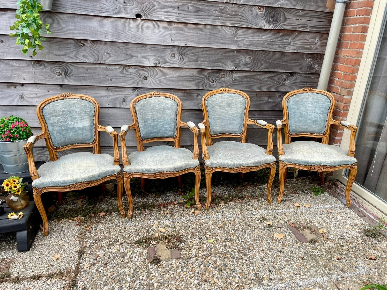 4 mooie Louis XV fauteuils, Ophalen