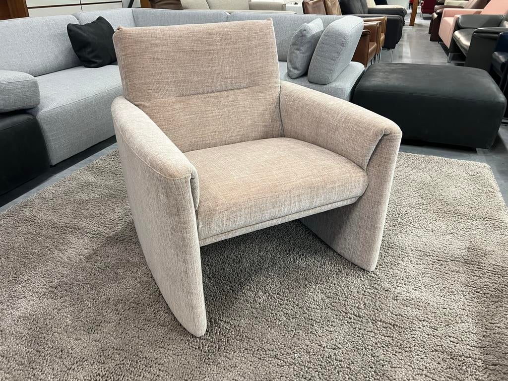 Nieuw Leolux Evidence Boa Vista fauteuil Maple stof Stoel, Leolux, Nieuw, 75 tot 100 cm, Ophalen of Verzenden