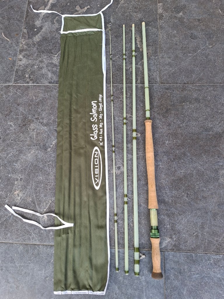 vliegvissen Vision zalmhengel met toebehoren, Watersport en Boten, Hengelsport | Vliegvissen, Ophalen of Verzenden, Nieuw, Complete set