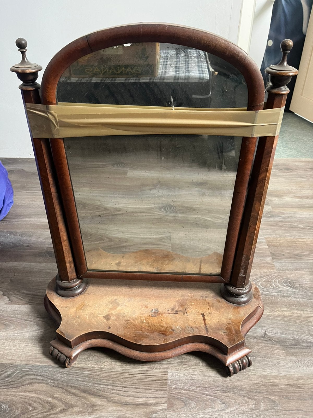Antieke kaptafel!, Antiek en Kunst, Ophalen, Overige vormen, 50 tot 100 cm