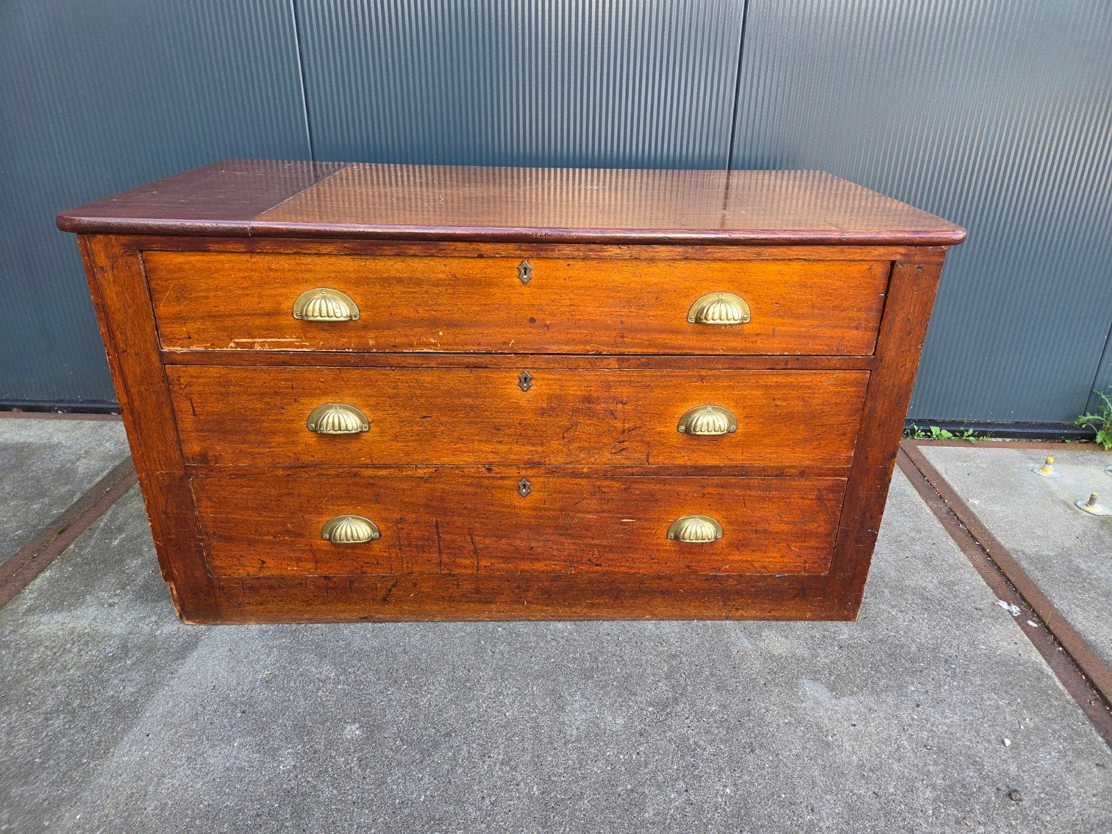 antieke ladekast, dressoir, kast, Ophalen, Gebruikt, 3 of 4 laden, Minder dan 100 cm