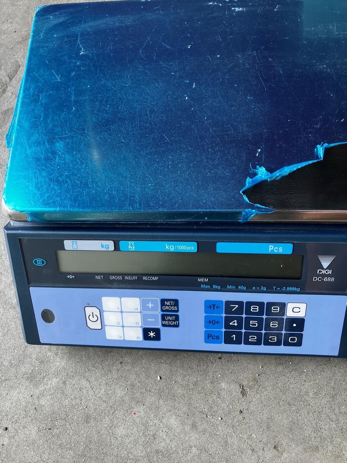 Digi DC-688 Digitale Telweegschaal - Max 6kg, Ophalen