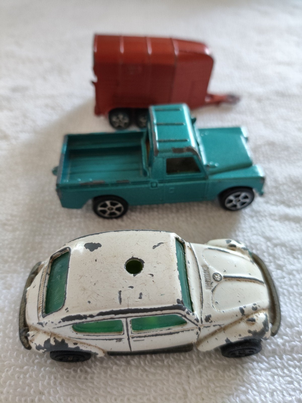 Vintage Whizzwheels Speelgoedauto's: Kever, Pick-up, Trailer, Ophalen of Verzenden, Gebruikt