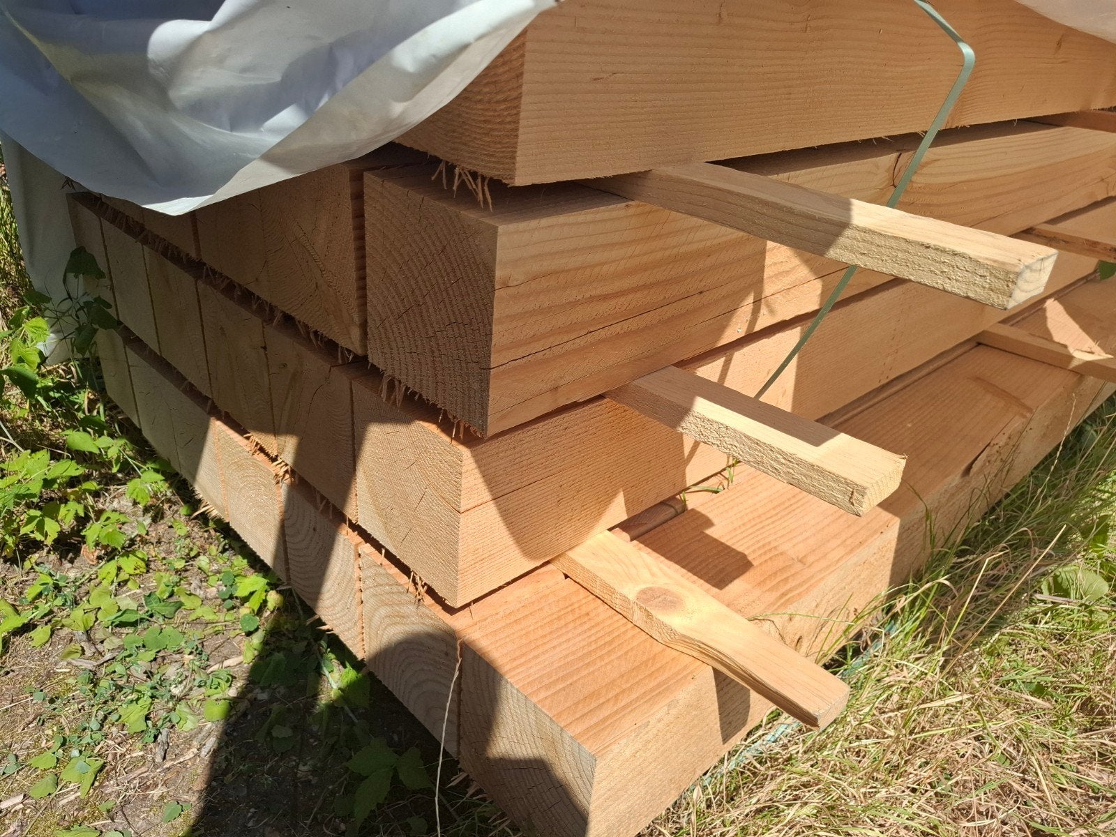 Douglas 15x15x400 cm bezorgen mogelijk, Tuin en Terras, Palen, Balken en Planken, Ophalen, Nieuw, 250 cm of meer, Balken