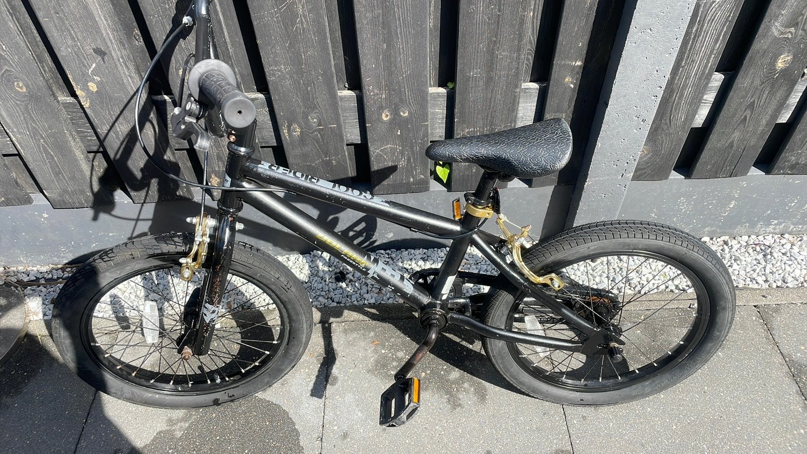 BMX zwart/goud 18 inch Volare Freesytle, Fietsen en Brommers, Ophalen, Staal, Velgrem, Stuur 360° draaibaar