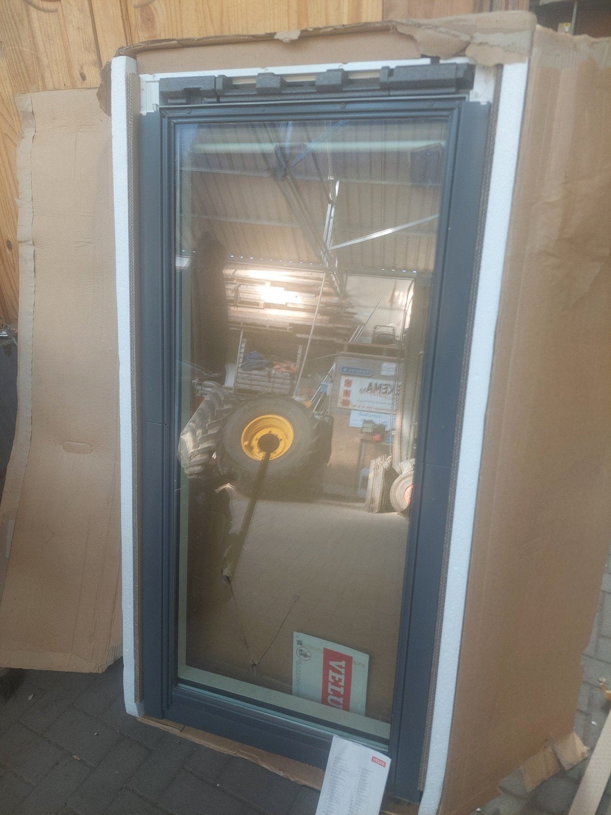 Nieuw VELUX kunststof dakraam GGU mk10 78x160 met gootstuk, Ophalen, Minder dan 80 cm, Nieuw, Dakraam