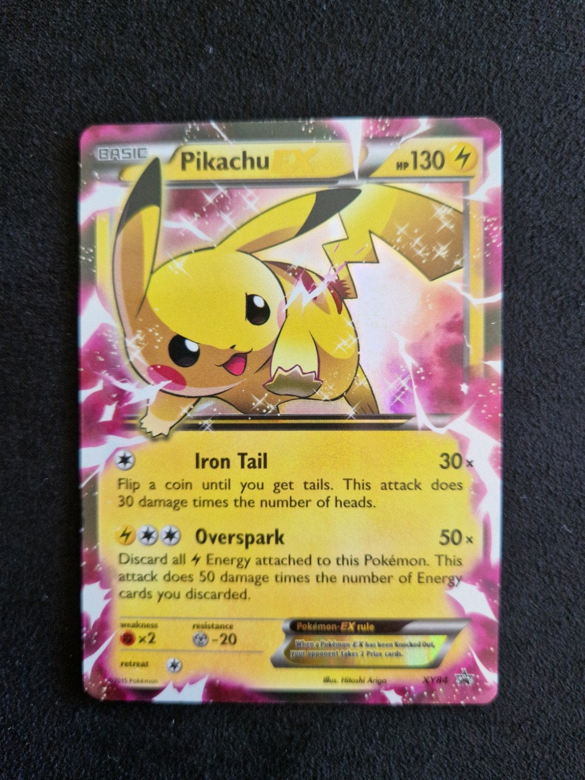 Pikachu EX Pokémon Kaart - XY84 Promo Foil, Verzenden, Zo goed als nieuw, Losse kaart, Foil