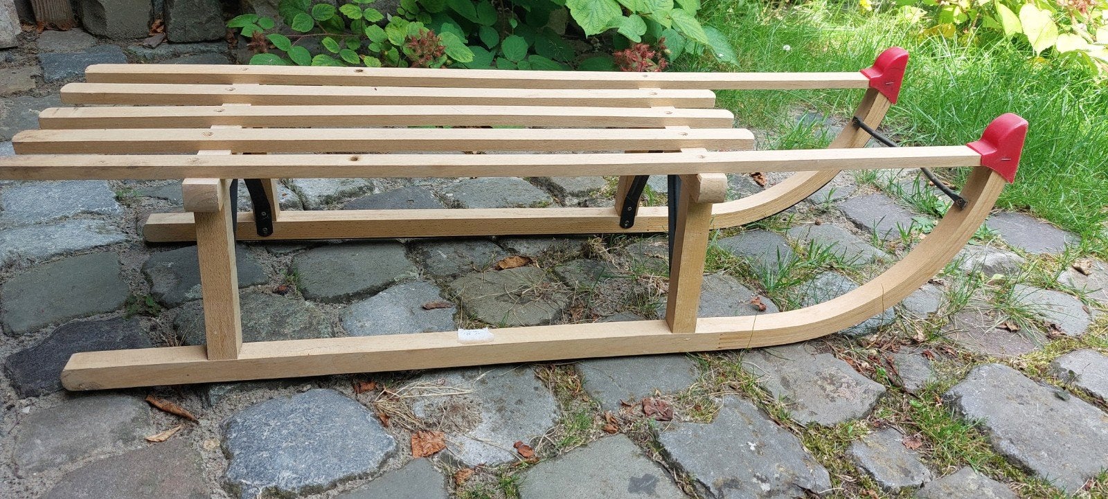 Een houten slee te koop, Ophalen, Zo goed als nieuw, Hout
