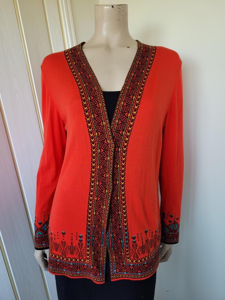 Ivko vest rood katoen maat 42/XL, Ivko, Maat 42/44 (L), Ophalen of Verzenden, Zo goed als nieuw
