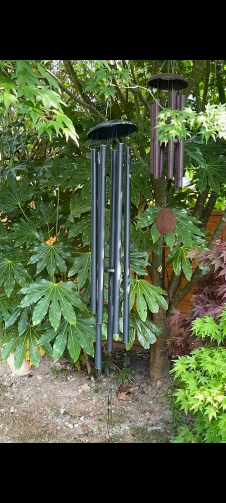 Grote Windgong 150cm - Spiritueel en Rustgevend Geluid, Zwart, Overige stijlen, Ophalen of Verzenden, Zo goed als nieuw