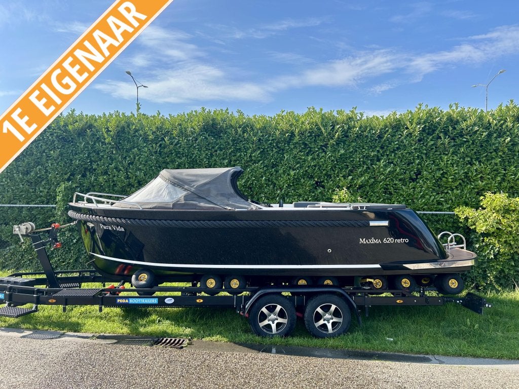Maxima 620 Retro MC 2022 |30 pk Honda|Vol opties|Nieuwstaat!, Watersport en Boten, Tender, Gebruikt, 0 cm, 6 m