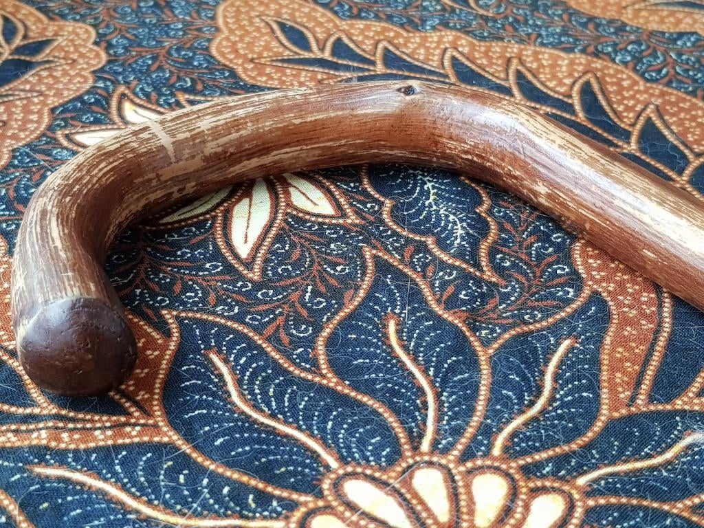 Mooie antieke Engelse wandelstok van vruchtenhout 80,5 cm., Ophalen of Verzenden