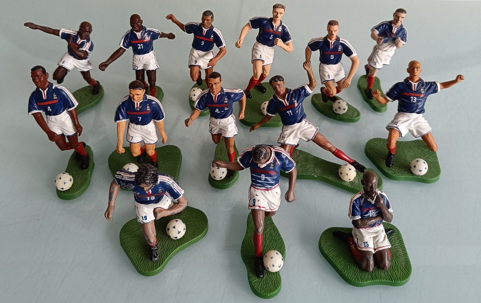 Voetbalbeeldjes Starlux Frankrijk., Ophalen of Verzenden, Gebruikt, Buitenlandse clubs, Beeldje of Poppetje