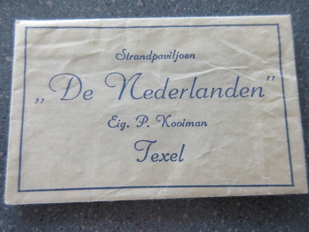 Texel, strandpaviljoen De Nederlanden, Verzenden, Nederland