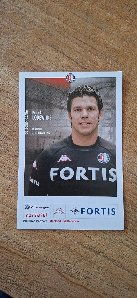 Spelerskaart; Patrick Lodewijks # Feyenoord / PSV, Ophalen of Verzenden, Nieuw, Feyenoord, Spelerskaart