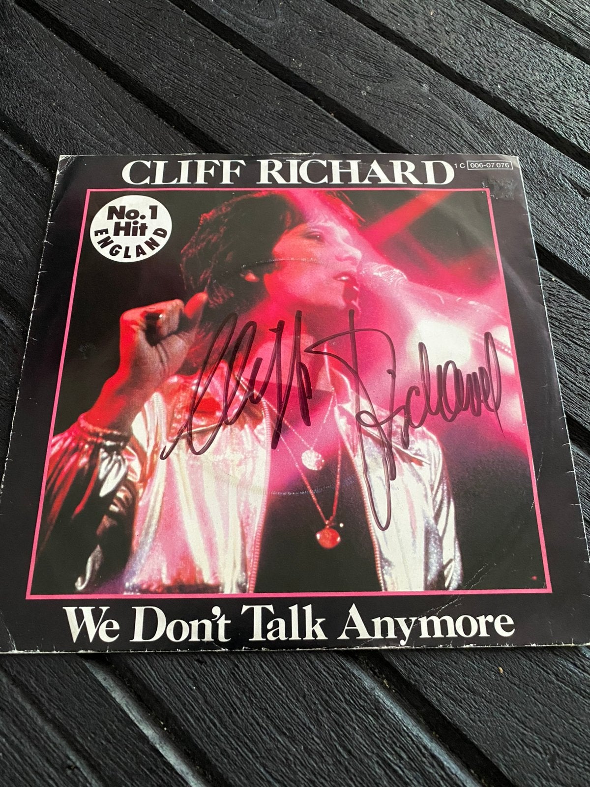 Muziek handtekening single cliff richard, Verzamelen, Ophalen of Verzenden, Cd of Plaat