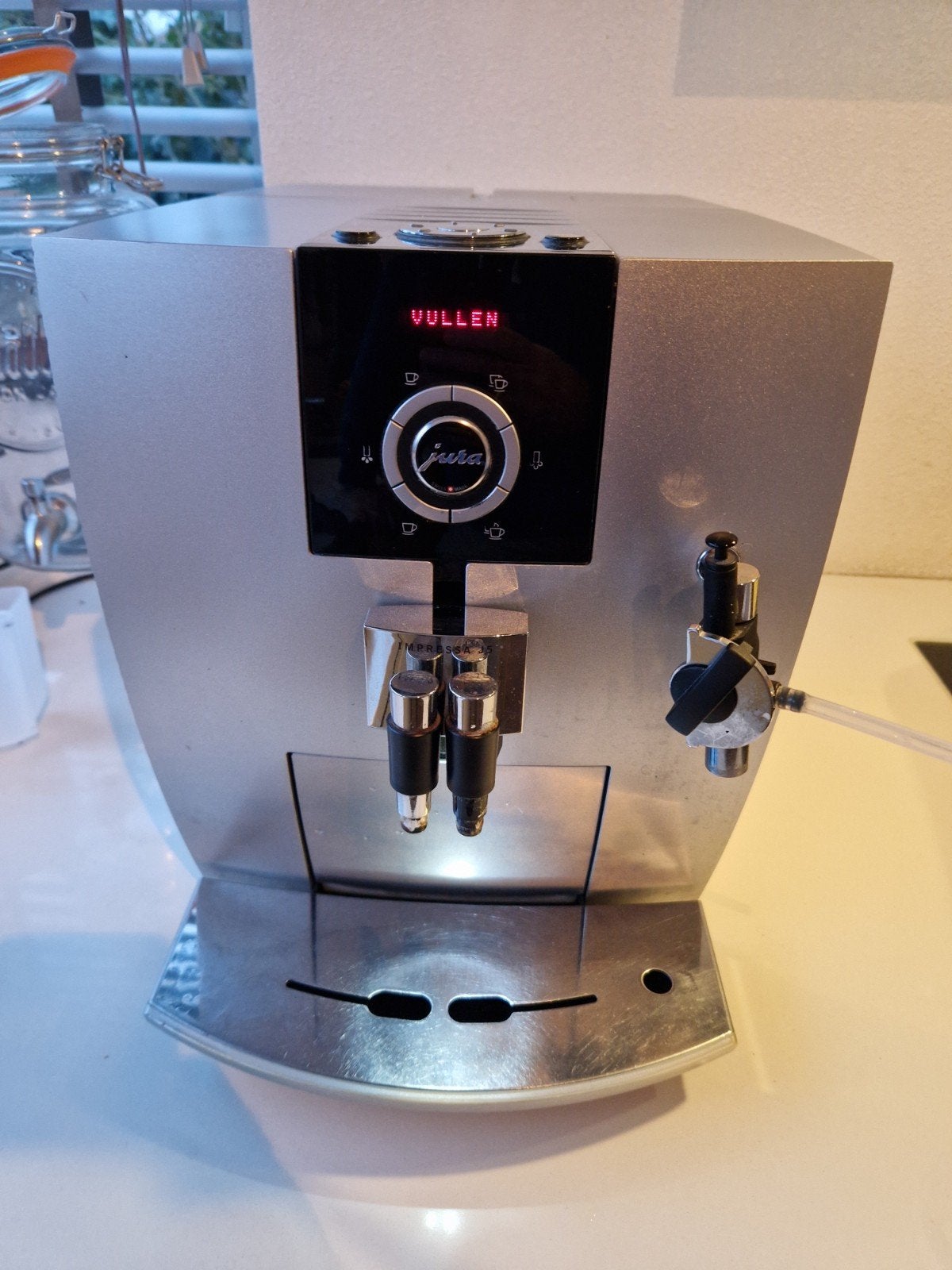 Jura J5 Koffiemachine - Volautomatisch Espresso Apparaat, Gebruikt, Koffiemachine, Afneembaar waterreservoir, Koffiebonen