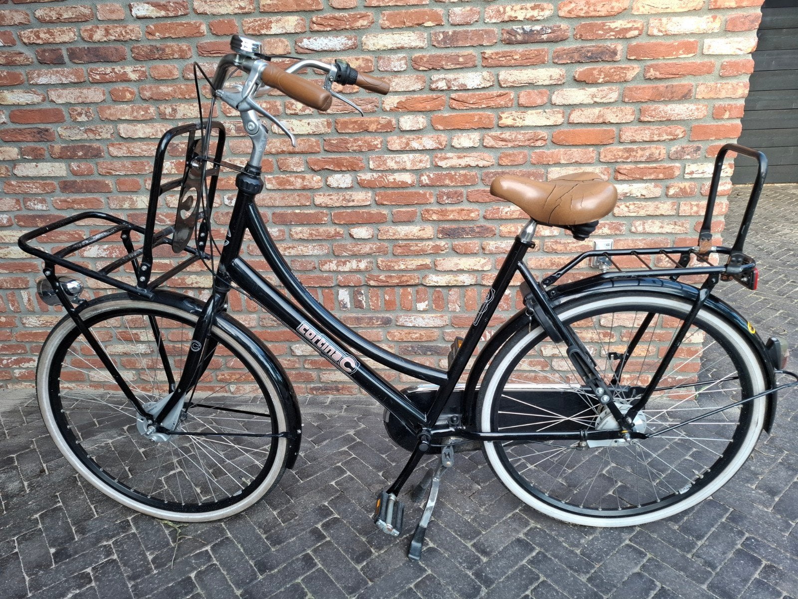 Cortina Roots transport damesfiets framemaat 57, Gebruikt, Versnellingen, 56 cm of meer, Trommelrem