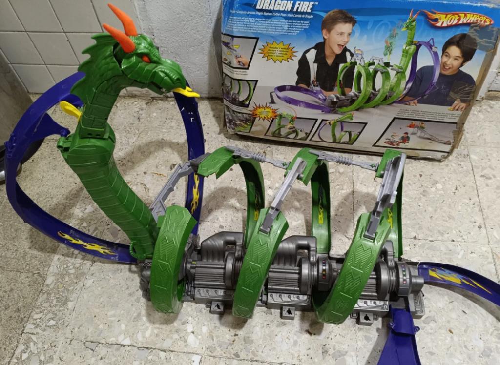 Dragon Fire Lanceer baan - Hot Wheels, Kinderen en Baby's, Ophalen of Verzenden, Zo goed als nieuw, Handmatig, Hot Wheels
