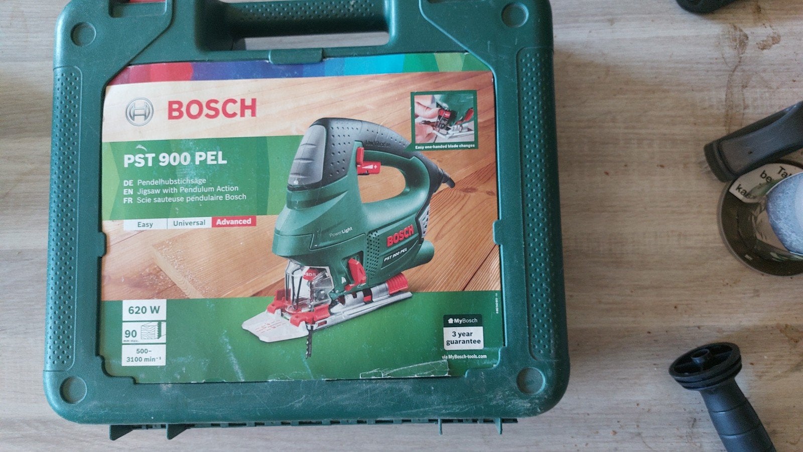Bosch pendeldecoupeerzaag PST 900 PEL - Zo goed als nieuw, 600 tot 1200 watt, Ophalen of Verzenden, Zo goed als nieuw, Bosch