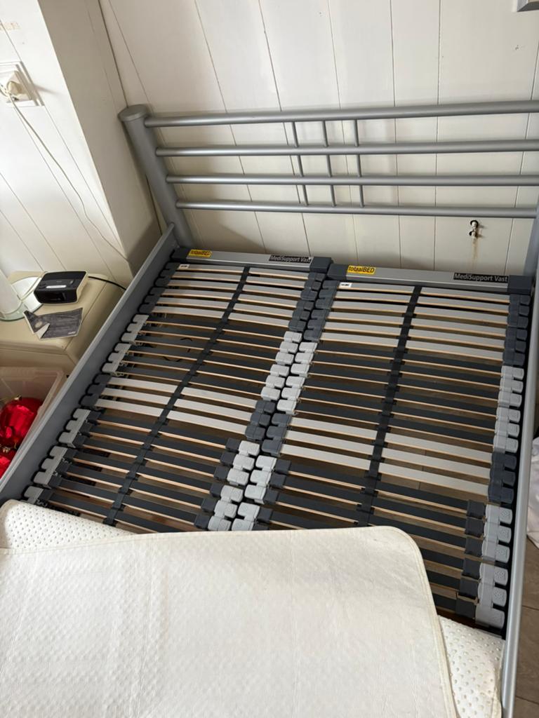 Twijfelaar van totaalbed 120 + lattenbodem, Huis en Inrichting, Ophalen, Twijfelaar, 120 cm, Metaal